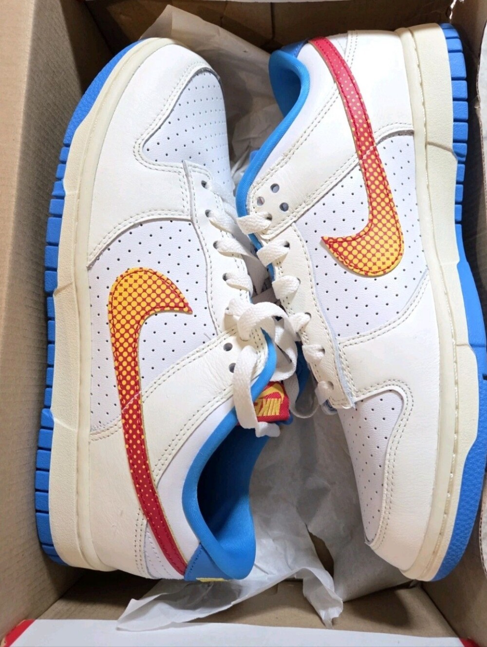 Nike Dunk Low ‘Pop Art’ ‘Harlem Globetrotters' US Men's Size 8 / Wmns Sz 10 - Picture 7 of 10
